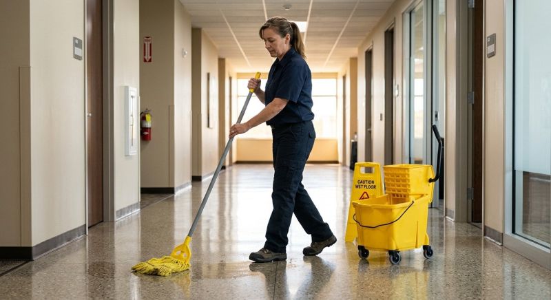 Commercial Kitchen Mopping in Denton, TX