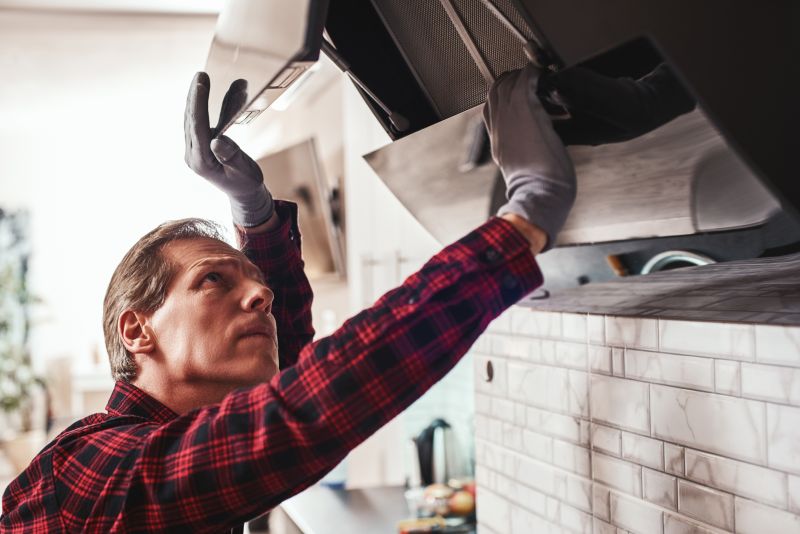Inside of a Kitchen Hood